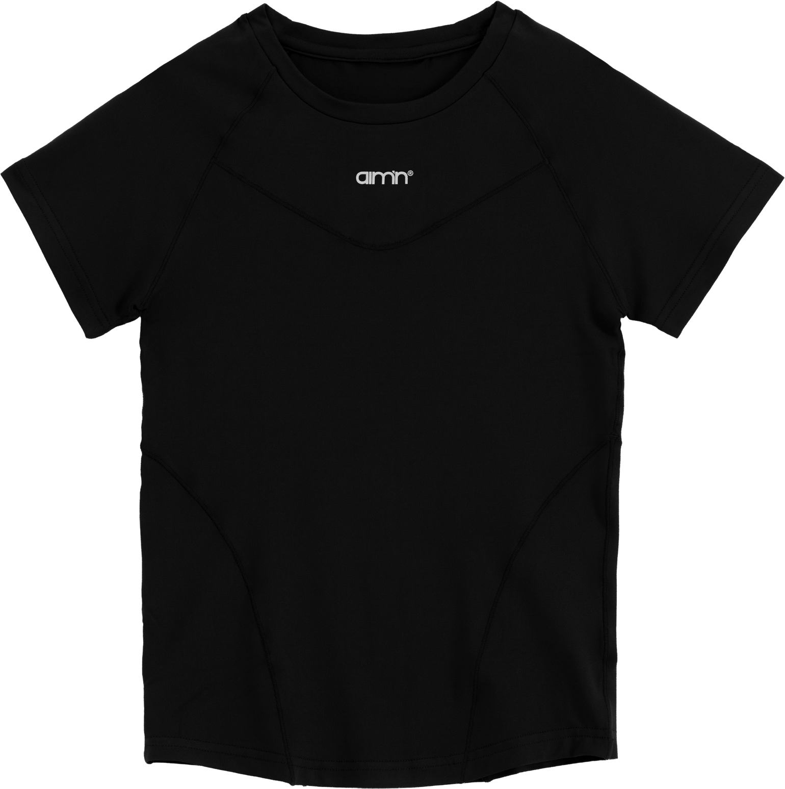 Aim'n Women's Soft Basic Short Sleeve Black
