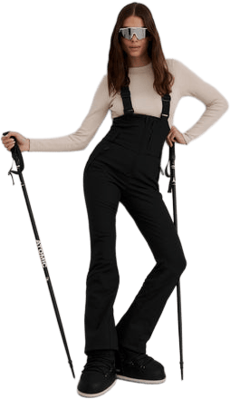 Aim'n Women's Stretch Thermo Bib Pants Black