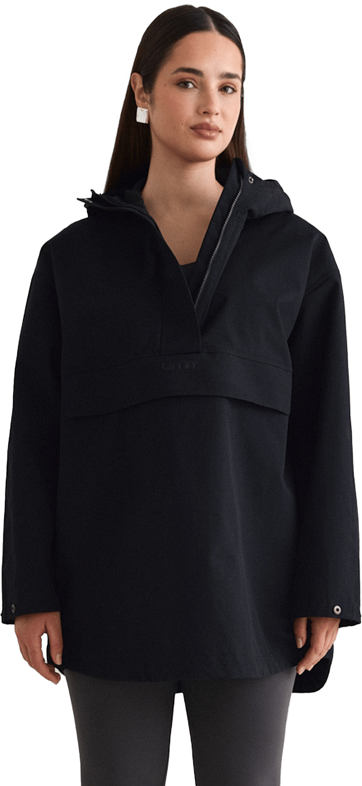 Aim'n Women's Waterproof Oversized Anorak Black