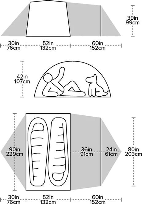 Big Agnes Blacktail 2 Hotel Warm Olive/chinois Green Big Agnes