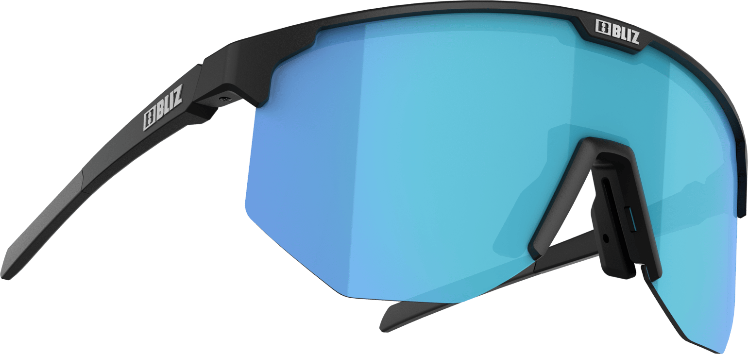 Bliz Hero Matt Black/Brown with Blue Multi