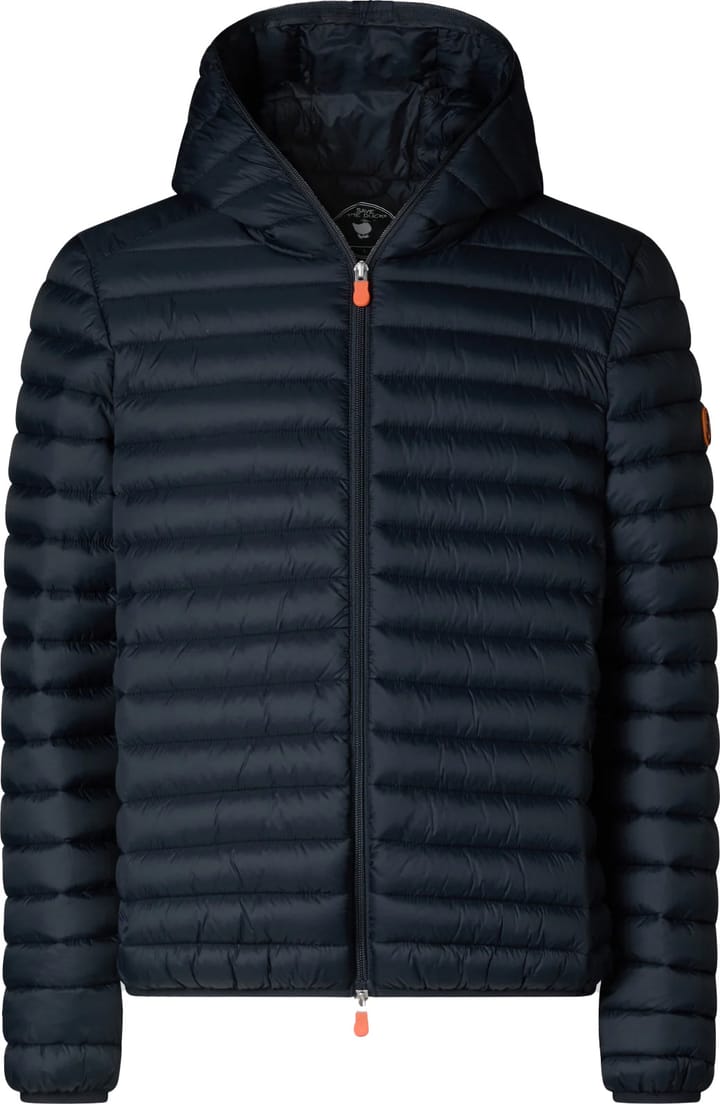 Save the Duck Men's Animal Free Hooded Puffer Jacket Donald Blue Black Save the Duck Save the Duck Men's Animal Free Hooded Puffer Jacket Donald Blue Black Save the Duck
