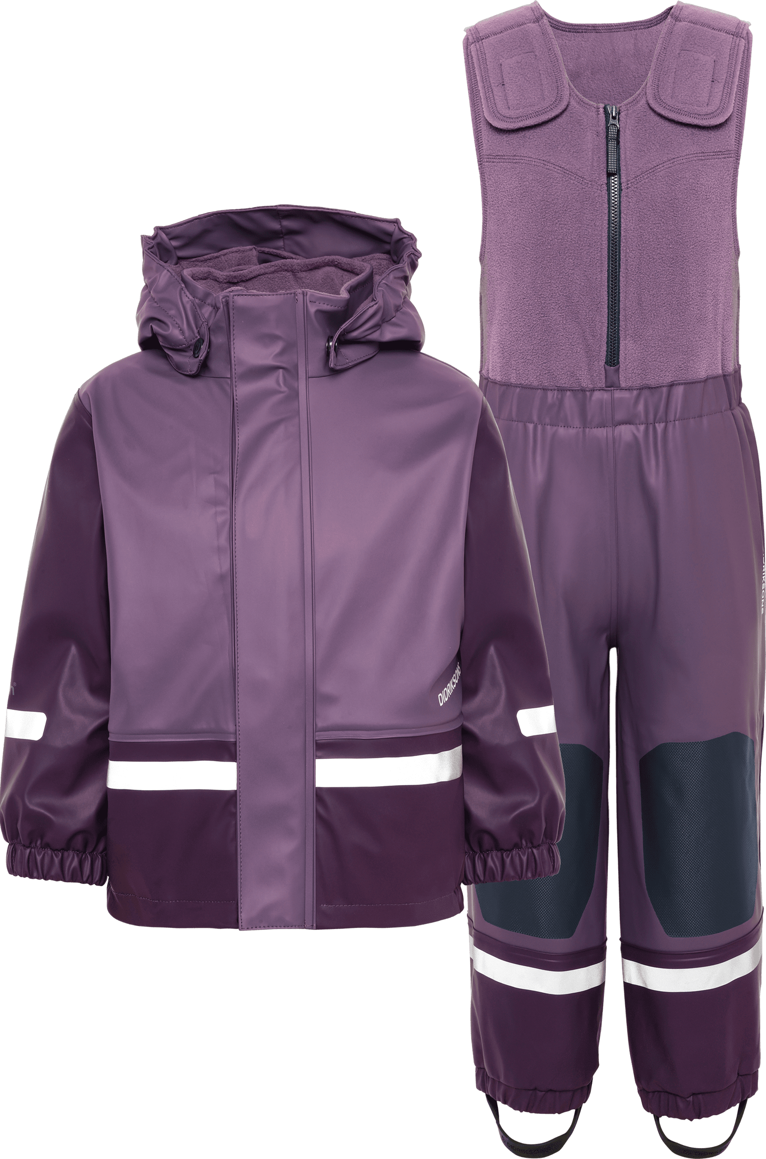 Didriksons Kids' Boardman Set 12 Eggplant
