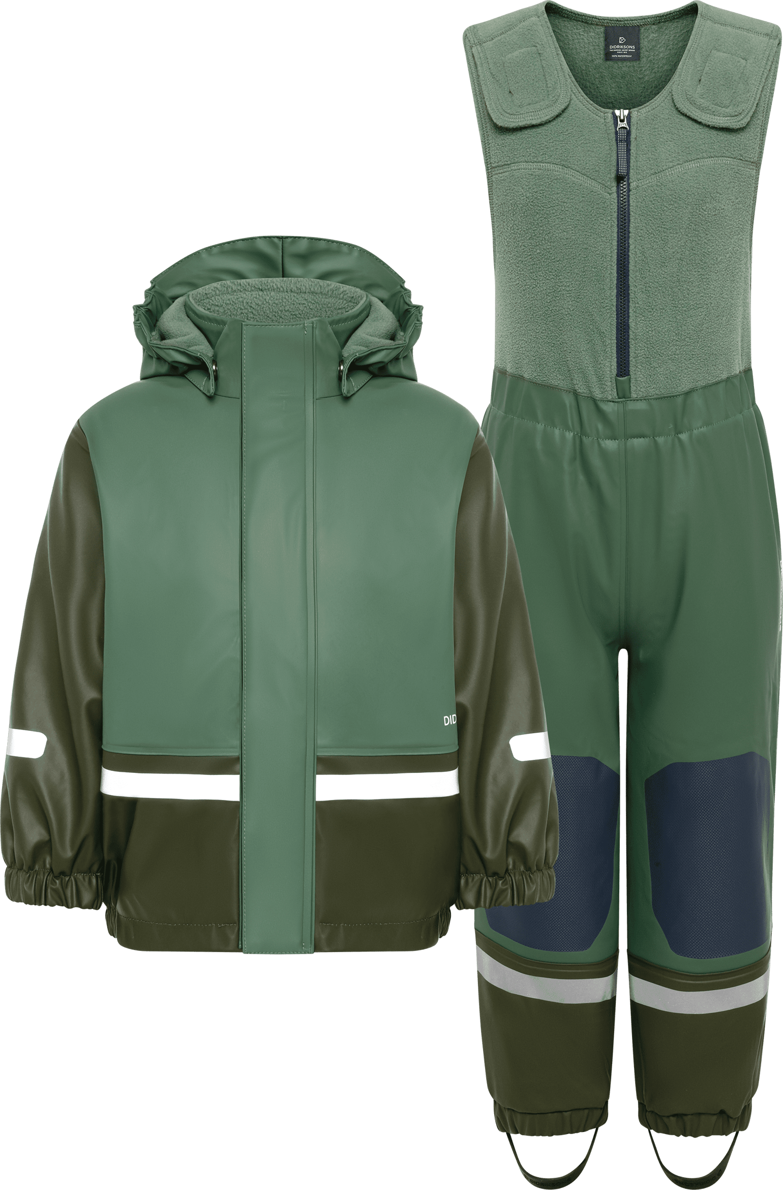 Didriksons Kids' Boardman Set 12 Dark Moss