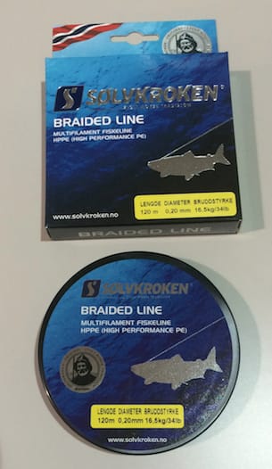 Sølvkroken braided line 0,11mm 120m 8kg Sølvkroken