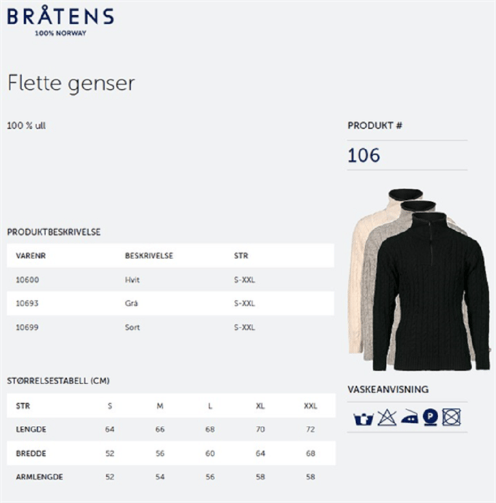 Bratens Bråtens Flette Genser Grå Bratens Bratens Bråtens Flette Genser Grå Bratens