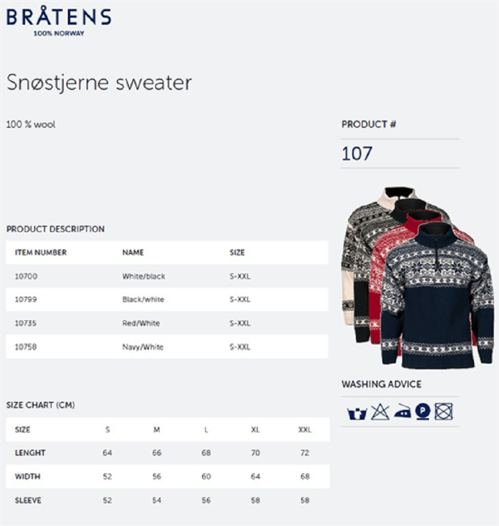 Bratens Snøstjerne Genser Bratens