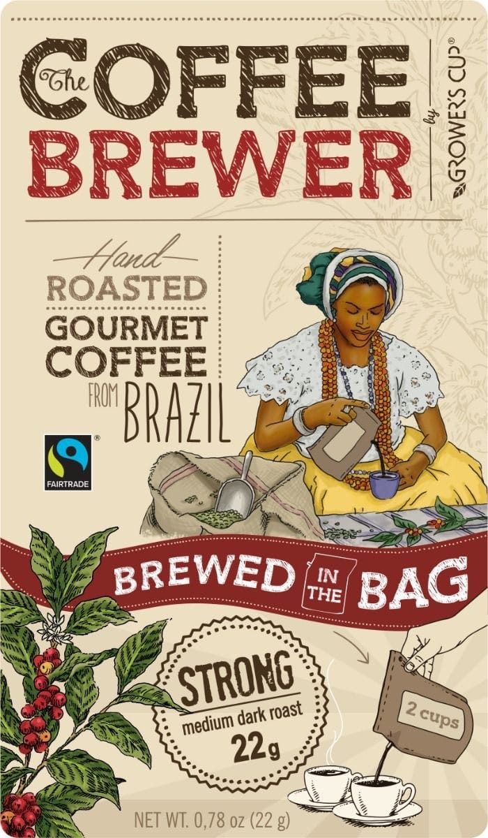 The Brew Company Coffee Brewer Brazil 2 Cup Coffee, Strong Roast The Brew Company