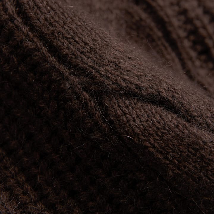 Bergans Women´s Milde Knitted Wool Half Zip  Dark Chocolate Bergans