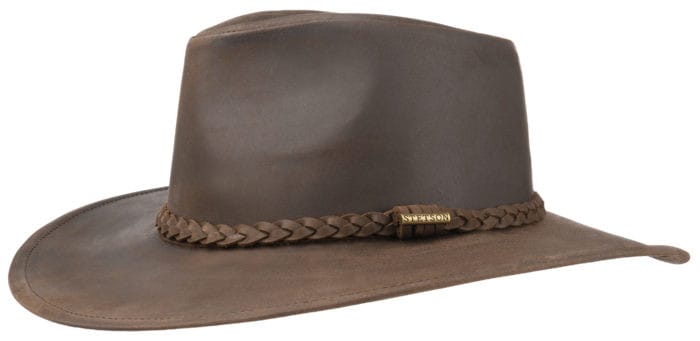 Stetson Western Buffalo Leather Brown