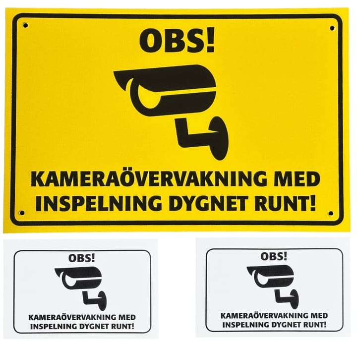 Burrel Burrel Overvåkningsskilt Og Klistremerke Varsel Om Kameraovervåkning Burrel Burrel Burrel Overvåkningsskilt Og Klistremerke Varsel Om Kameraovervåkning Burrel