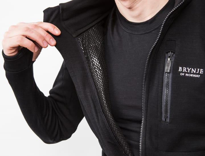 Brynje Antarctic Jacket w/ hood and protection Black Brynje