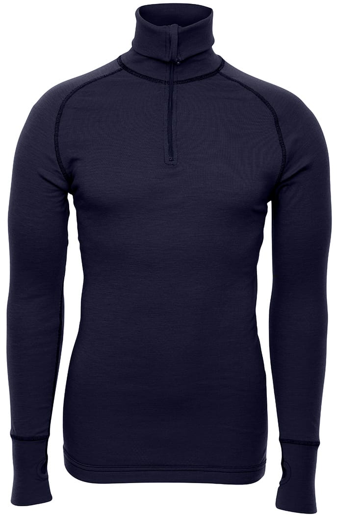 Brynje Unisex Arctic Zip Polo Shirt  Navy