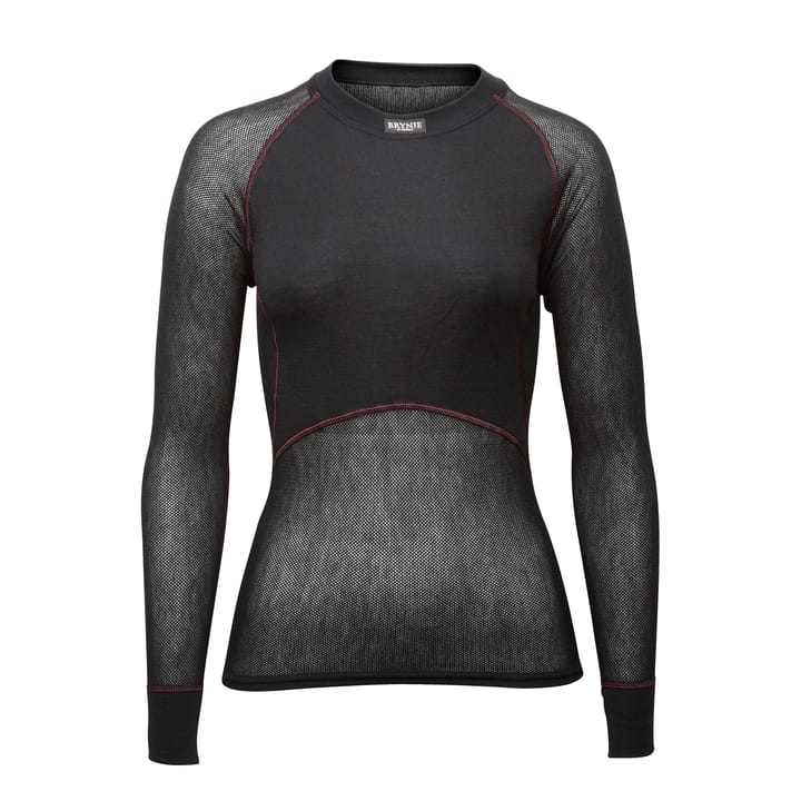Brynje Women's Wool Thermo Light Long Sleeved Shirt Black Brynje