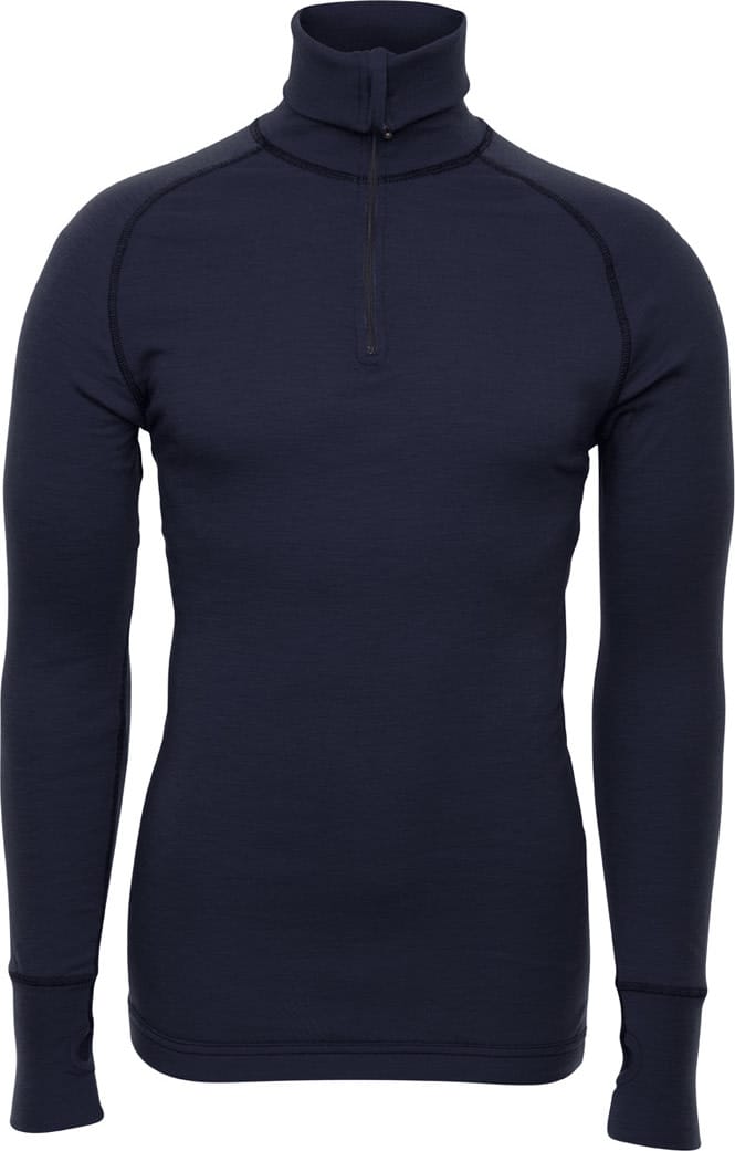 Brynje Unisex Arctic Zip Polo Shirt  Navy Brynje