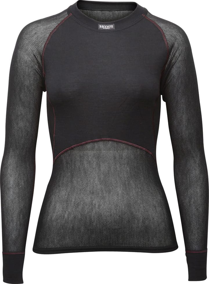 Brynje Women's Wool Thermo Light Long Sleeved Shirt Black Brynje