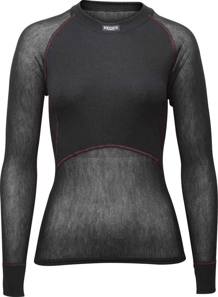Women's Wool Thermo Light Long Sleeved Shirt Black Brynje