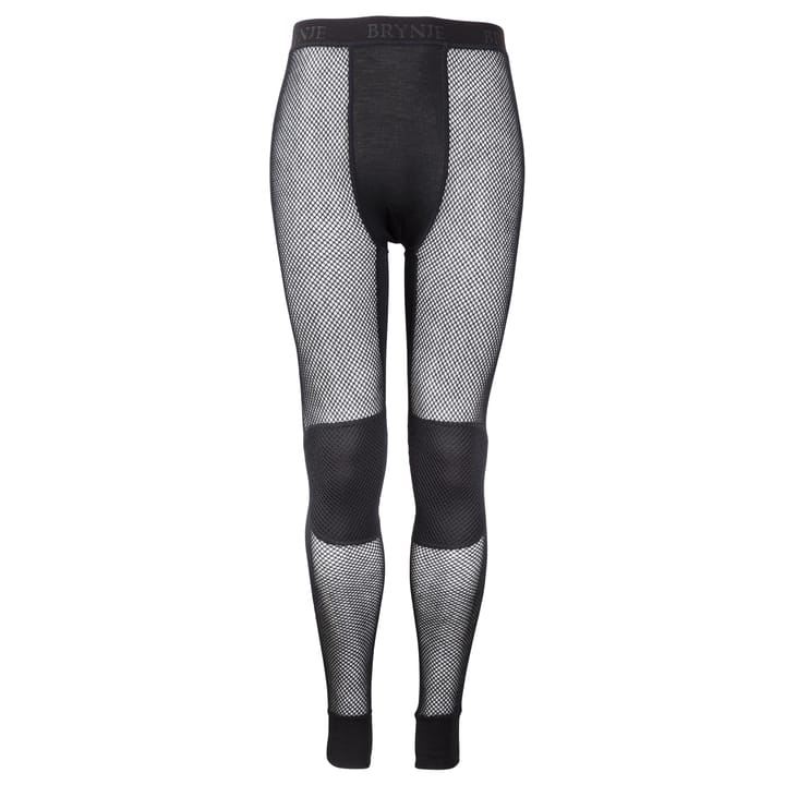 Unisex Wool Thermo Longs with Inlay Black Brynje