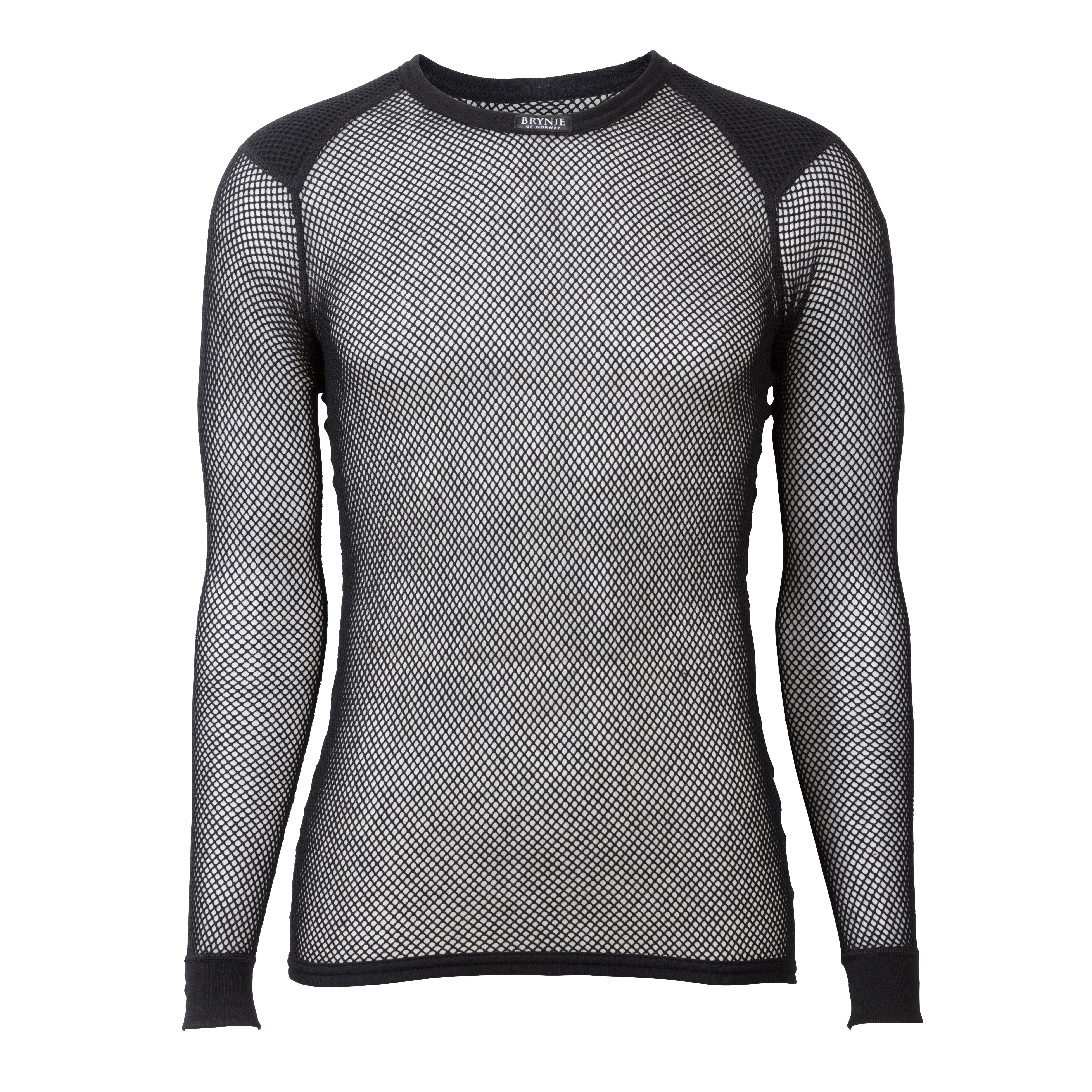 Unisex Wool Thermo Shirt with Inlay Black