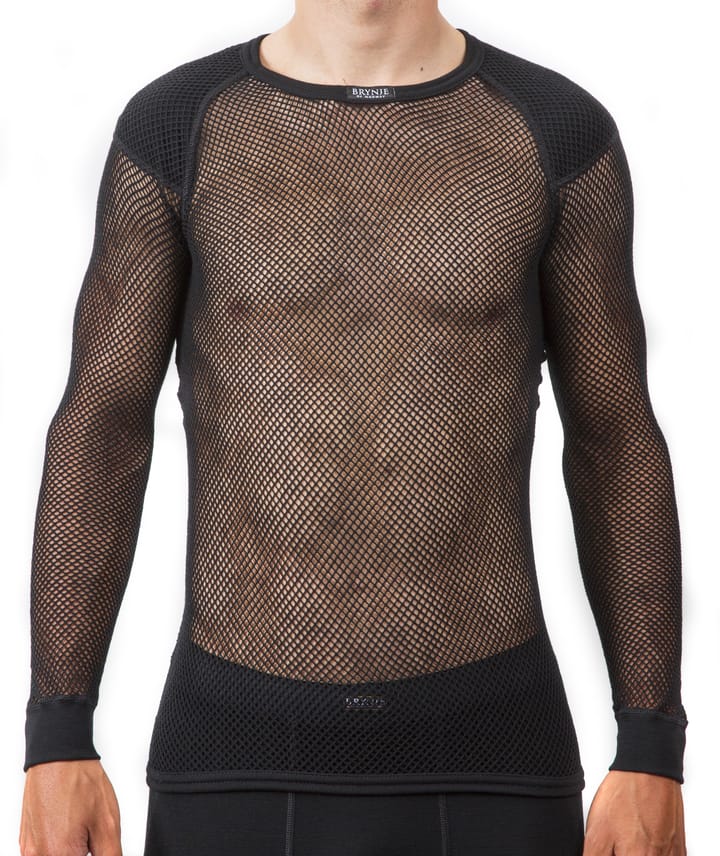 Brynje Unisex Wool Thermo Shirt with Inlay Black Brynje