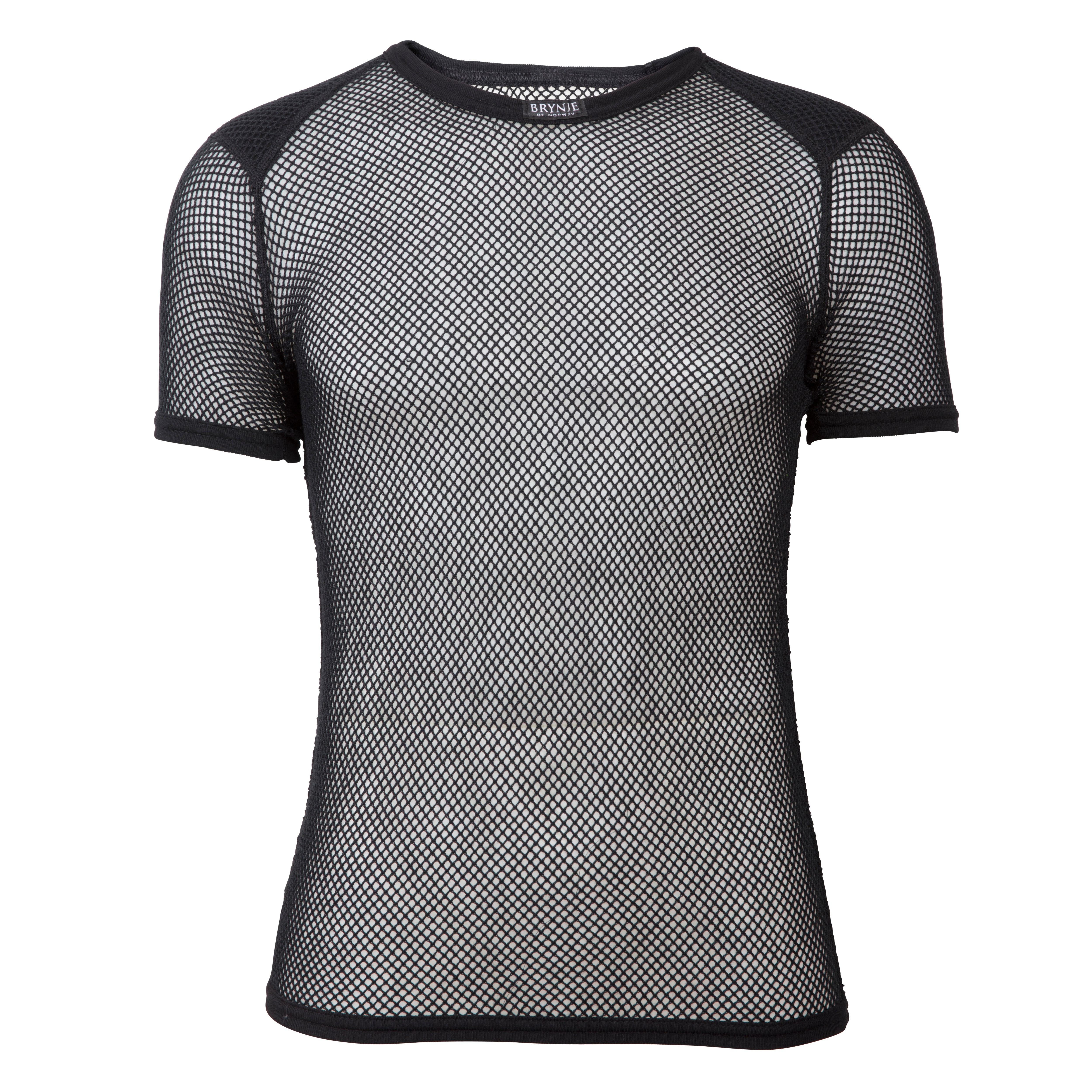 Wool Thermo T-shirt with Inlay Black