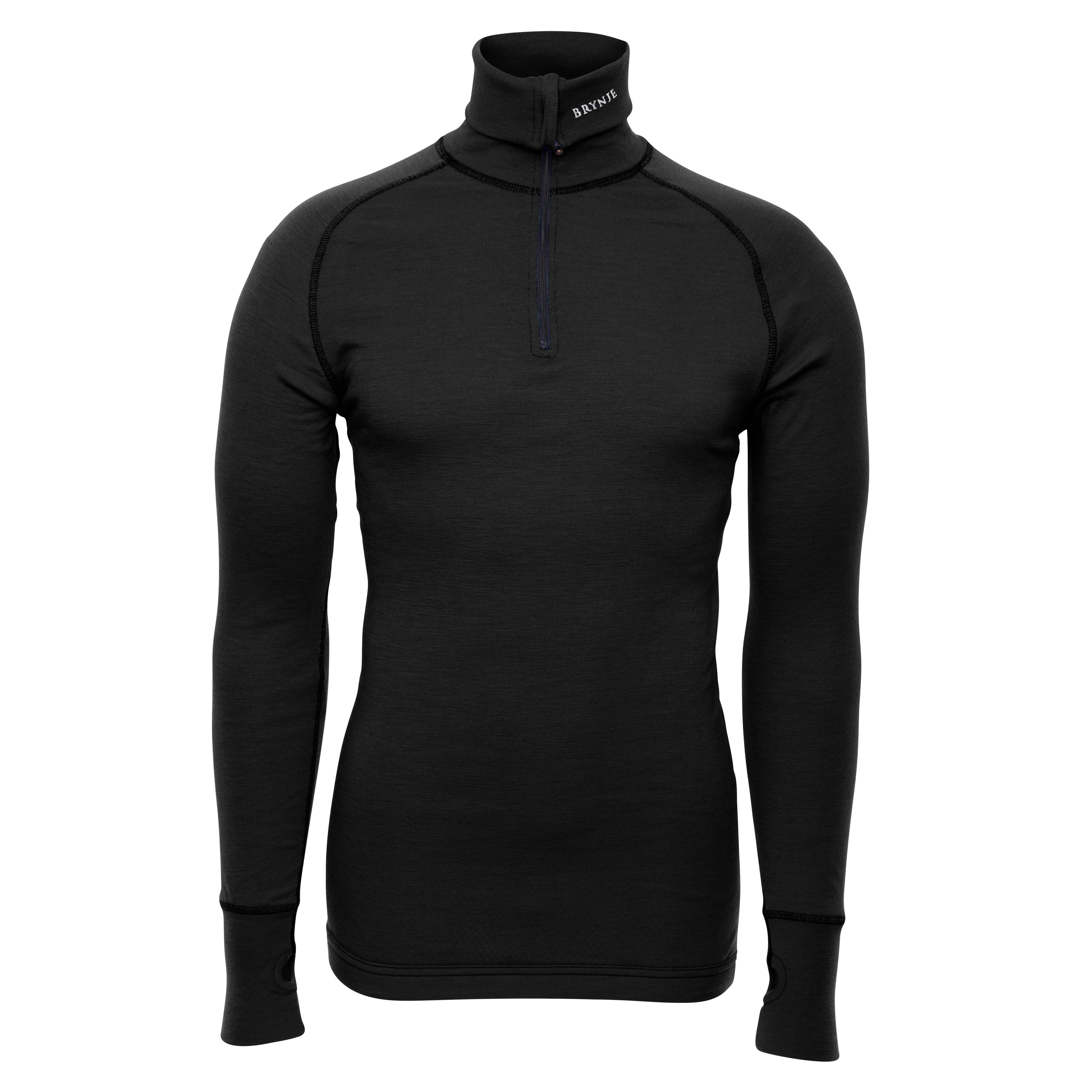 Brynje Unisex Arctic Zip Polo Shirt  Black