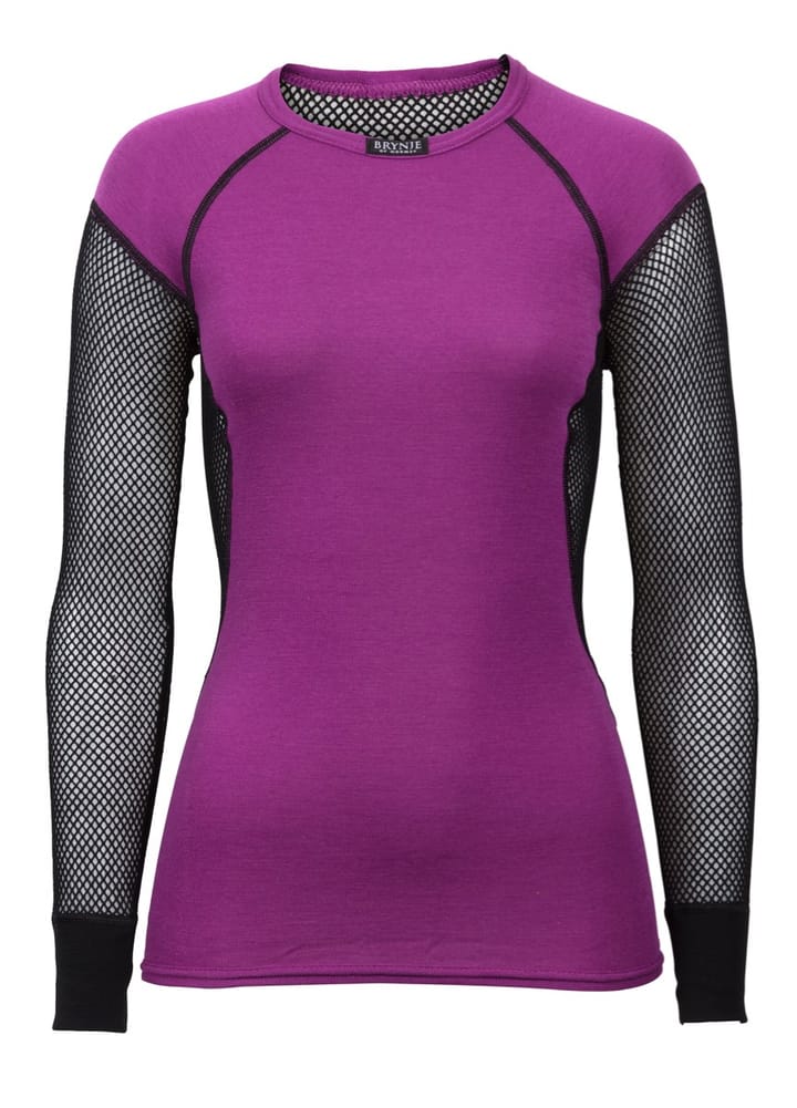 Brynje Lady Wool Thermo Shirt Black/Violet Brynje