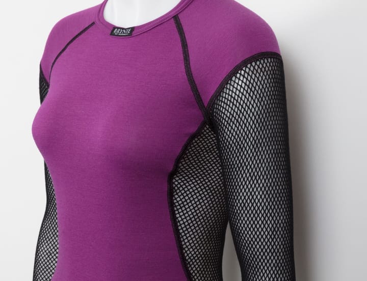 Brynje Lady Wool Thermo Shirt Black/Violet Brynje