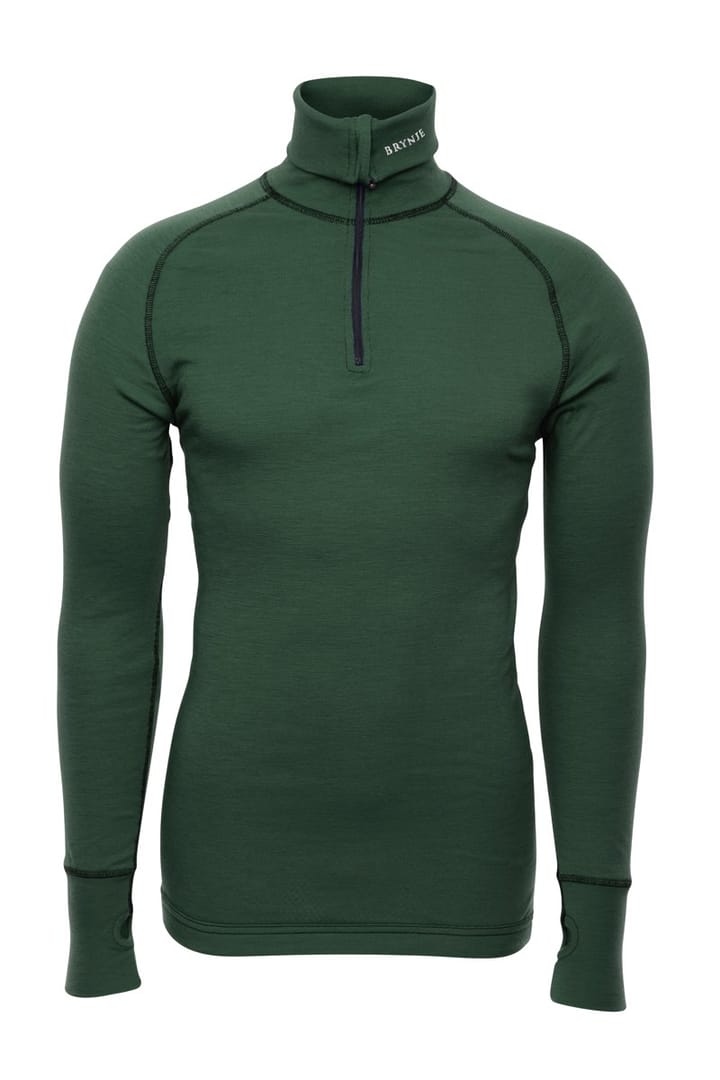 Brynje Unisex Arctic Zip Polo  Green Brynje