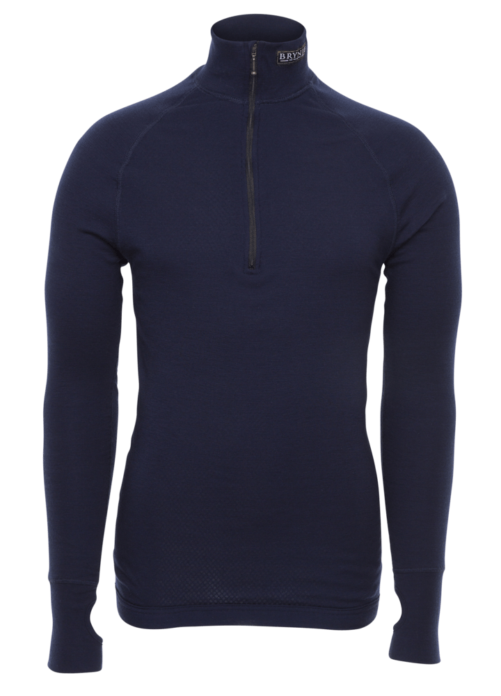 Brynje Arctic Zip Polo 3/4 Neck NAVY Brynje