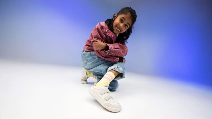 Vivobarefoot Kids' Gobi Sneaker Limestone Vivobarefoot