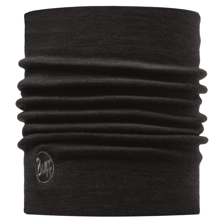 Buff Heavyweight Merino Wool Solid Black Buff