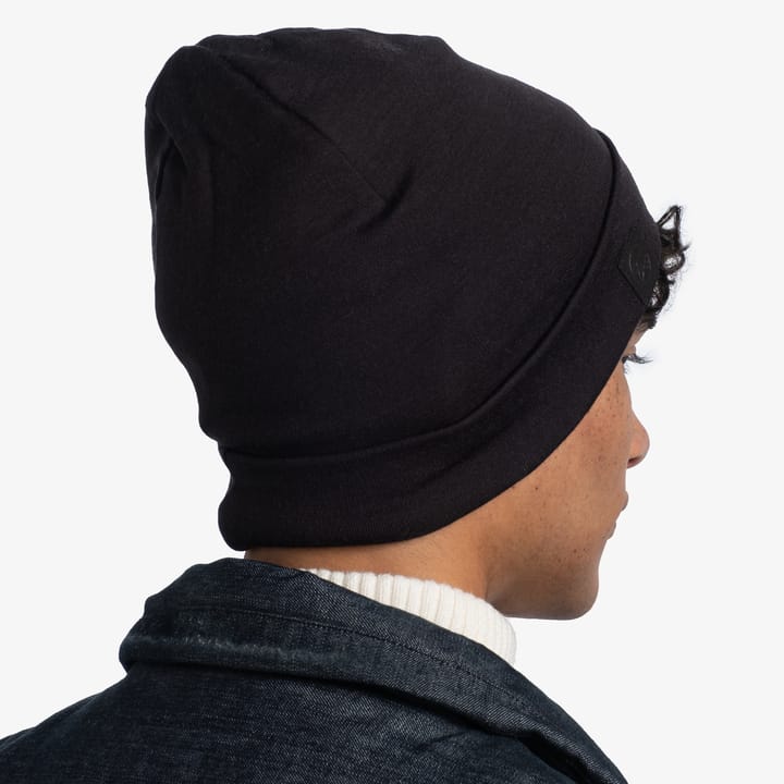 Buff Heavyweight Merino Wool Hat Loose Solid Black Buff Buff Heavyweight Merino Wool Hat Loose Solid Black Buff
