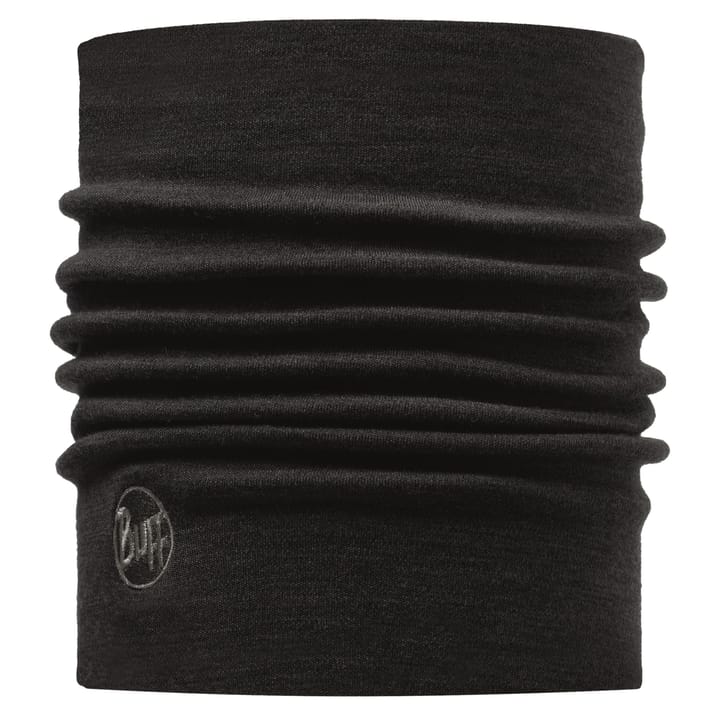 Buff Heavyweight Merino Wool Solid Black Buff