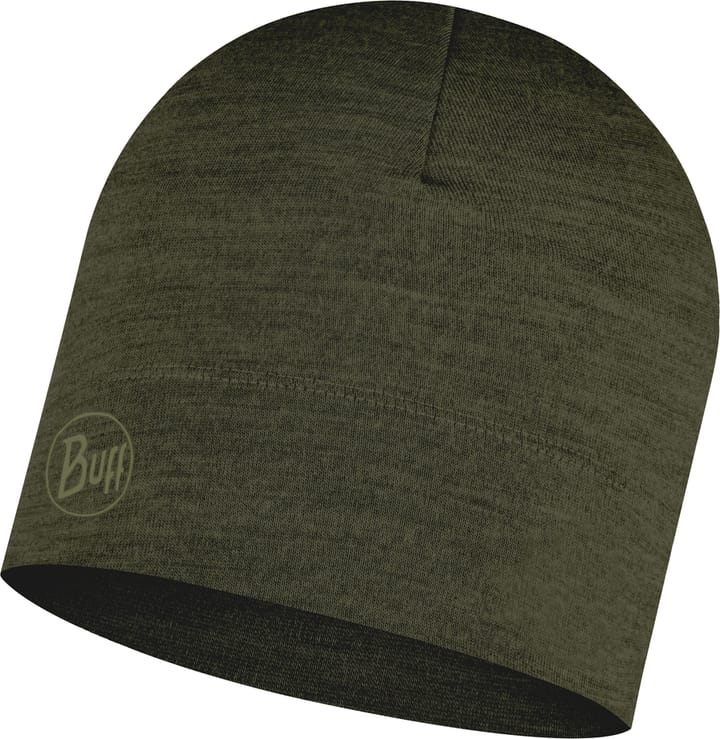 Merino Lightweight Beanie Solid Bark Buff