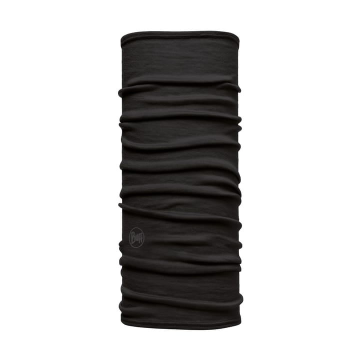 Kids' Lightweight Merino Wool Tubular Solid Black Buff