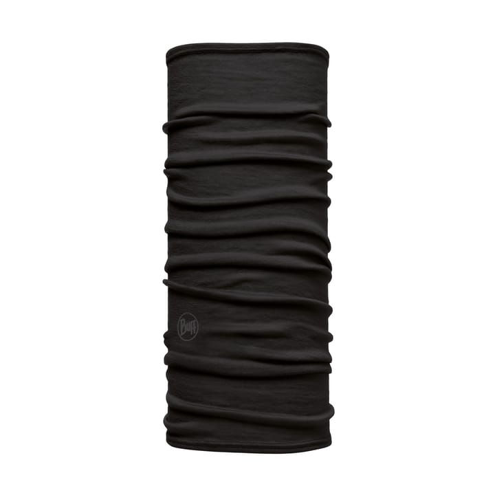 Buff Kids' Lightweight Merino Wool Tubular Solid Black Buff
