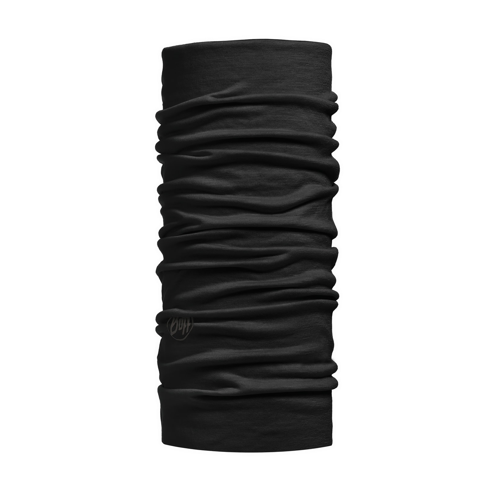 Lightweight Merino Wool Tubular Solid Black