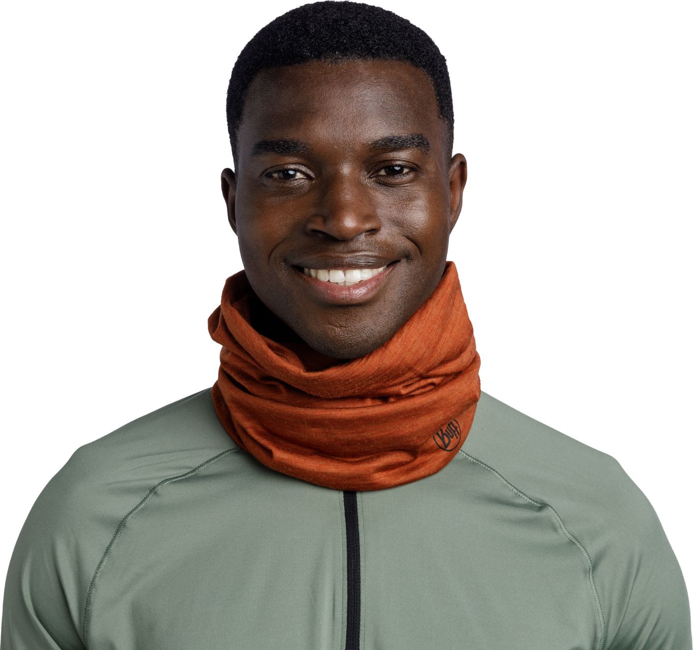 Buff Merino Lightweight Neckwear Solid Cinnamon