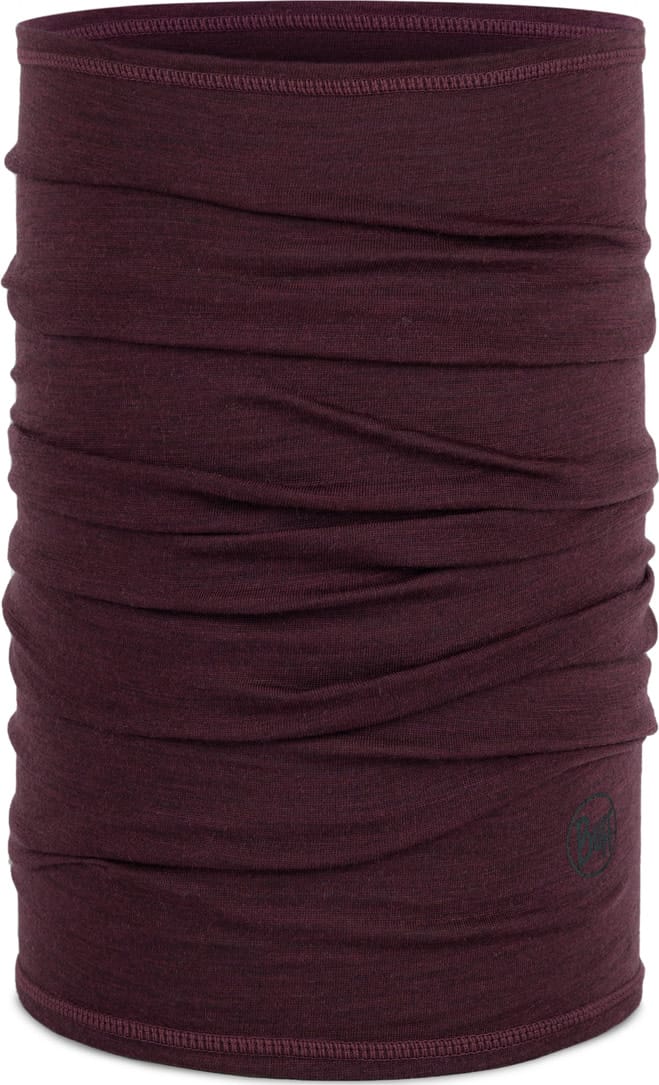 Buff Merino Lightweight Neckwear Solid Garnet