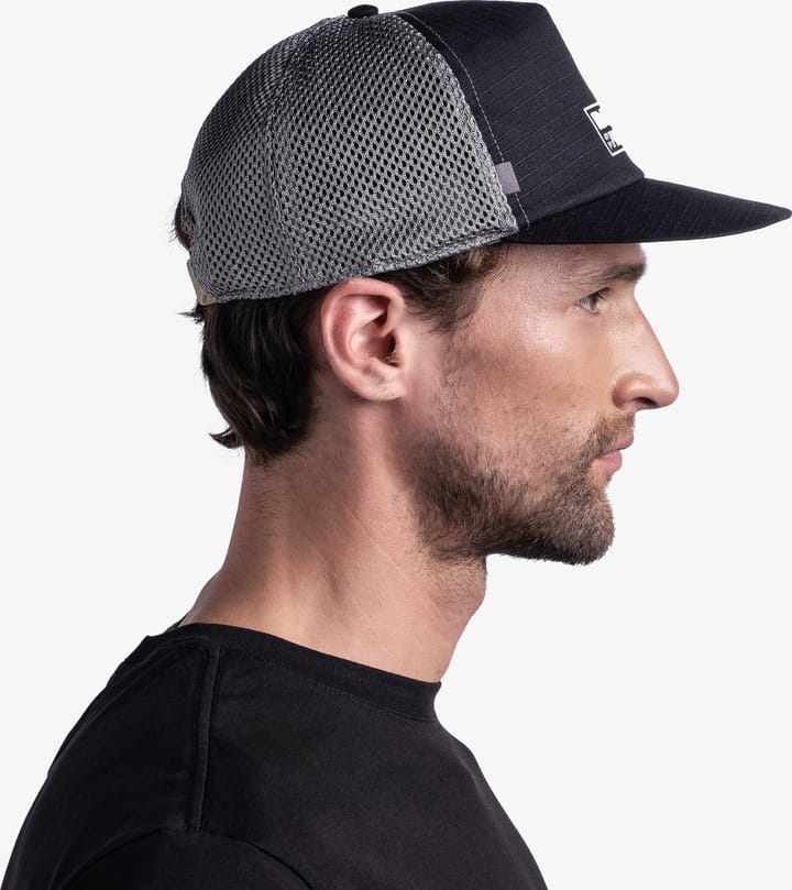 Pack Trucker Cap Solid Black Buff