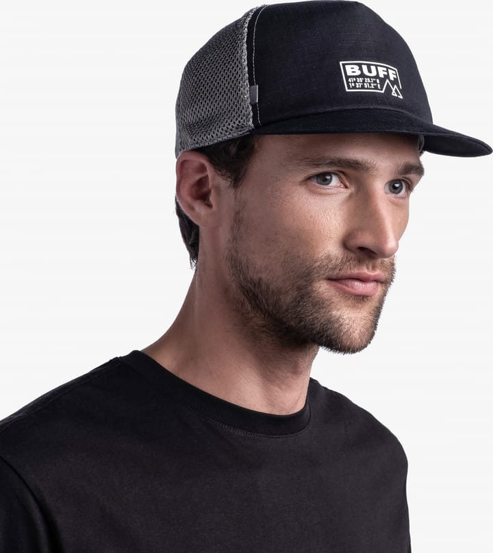 Pack Trucker Cap Solid Black Buff