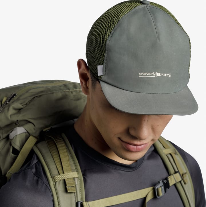 Buff Pack Trucker Cap Solid Military Buff