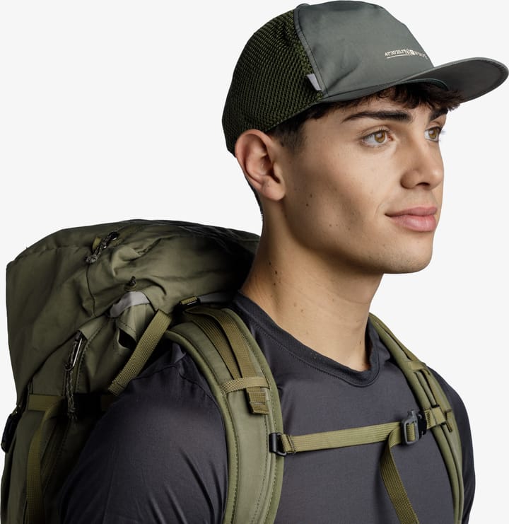 Buff Pack Trucker Cap Solid Military Buff