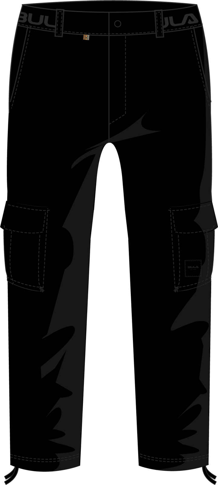 Men's Camper Cargo Pants BLACK Bula