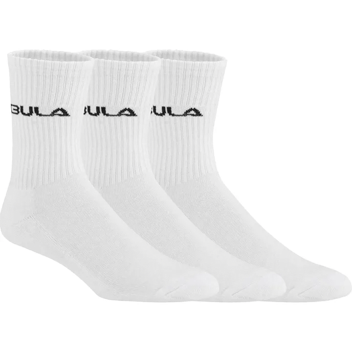 Classic Socks 3pk WHI Bula