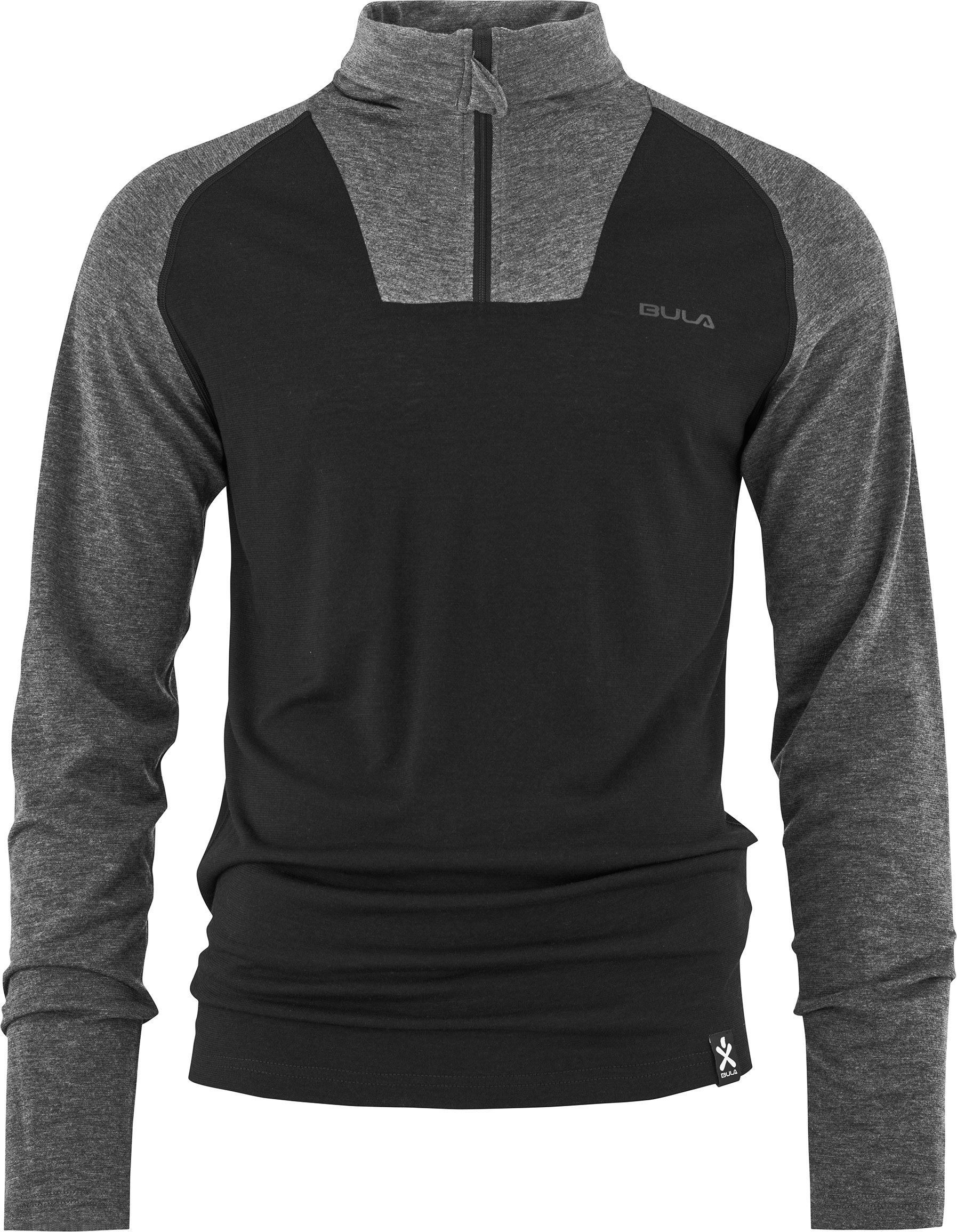 Bula Men's Retro Merino Wool Halfzip Sweater Sblue
