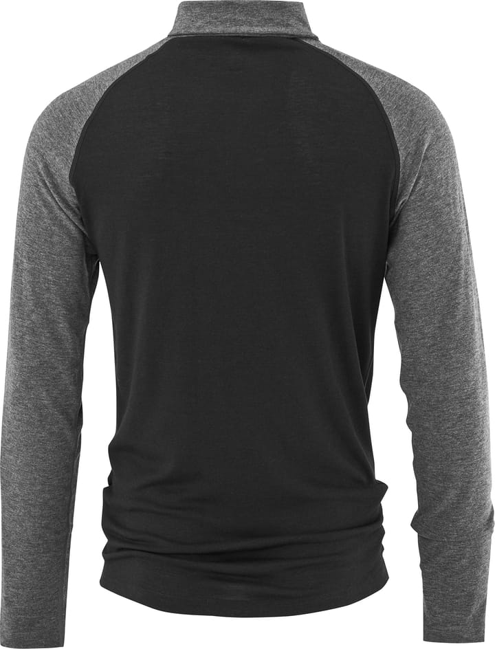 Bula Men's Retro Merino Wool Halfzip Sweater Black Bula Bula Men's Retro Merino Wool Halfzip Sweater Black Bula