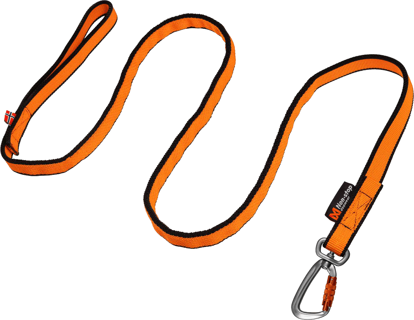 Non-stop Dogwear Bungee Leash 2.8m Black/Orange