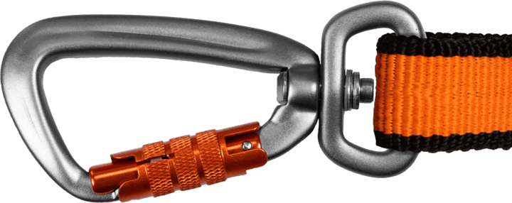 Non-stop Dogwear Bungee Leash 2.8m Black/Orange Non-stop Dogwear